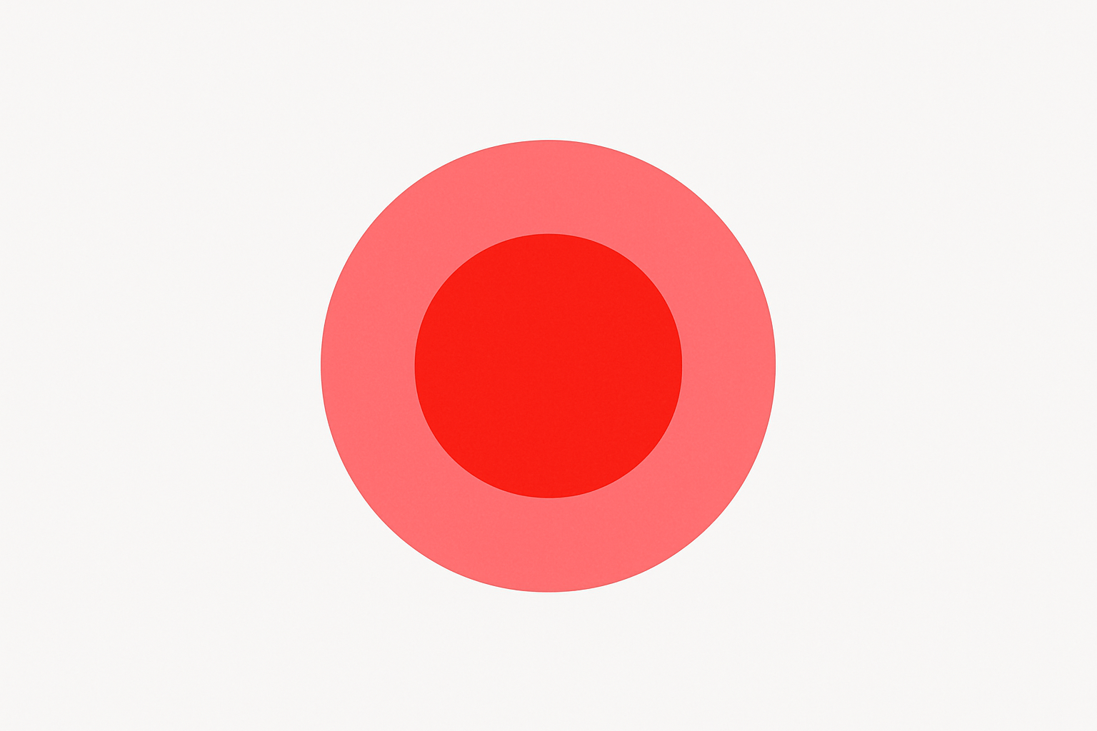 Only the red dot, with a less red circle around it. No text